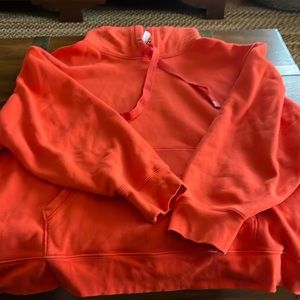 XL Athleta orange heavy weight hoodie